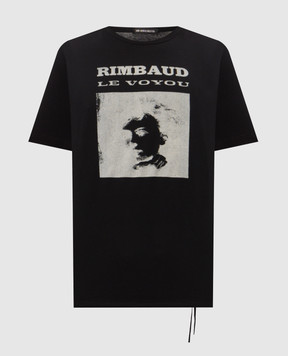 Ann Demeulemeester Black T-shirt with print B0014661FA206