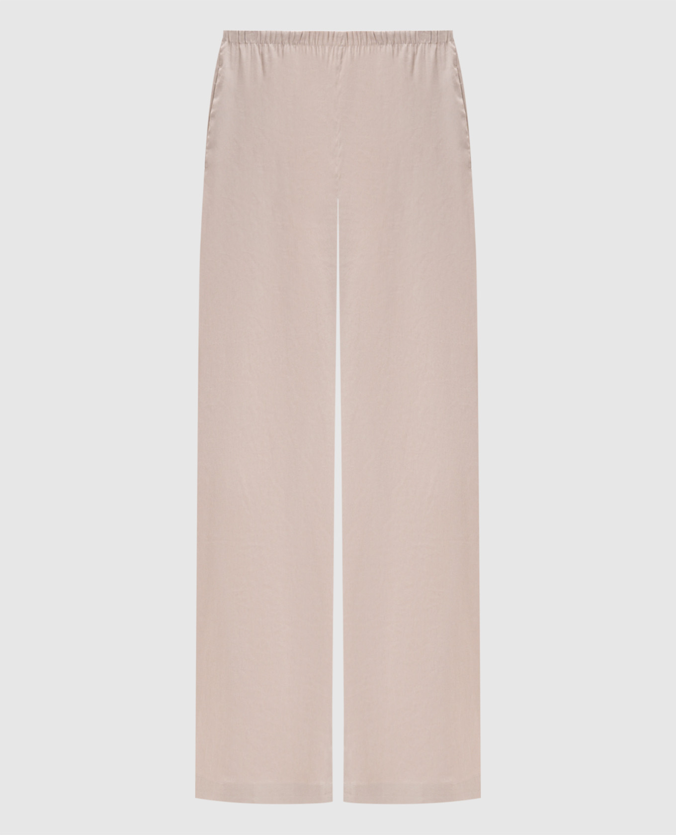 Pantalon beige MXPDESTINO avec lin