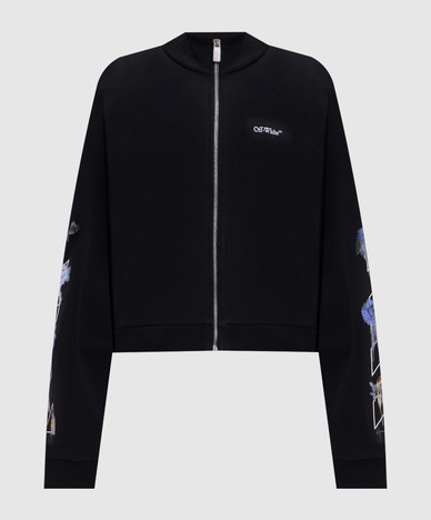 Black Flower sports jacket