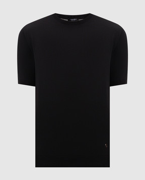 Stefano Ricci Black wool T-shirt K303025G10F26345