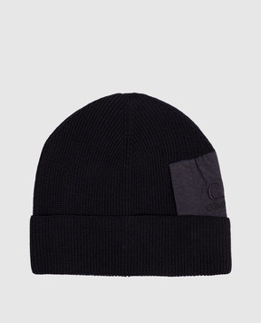 C.P. Company Blue wool hat with a chinstrap MAC139A005509A