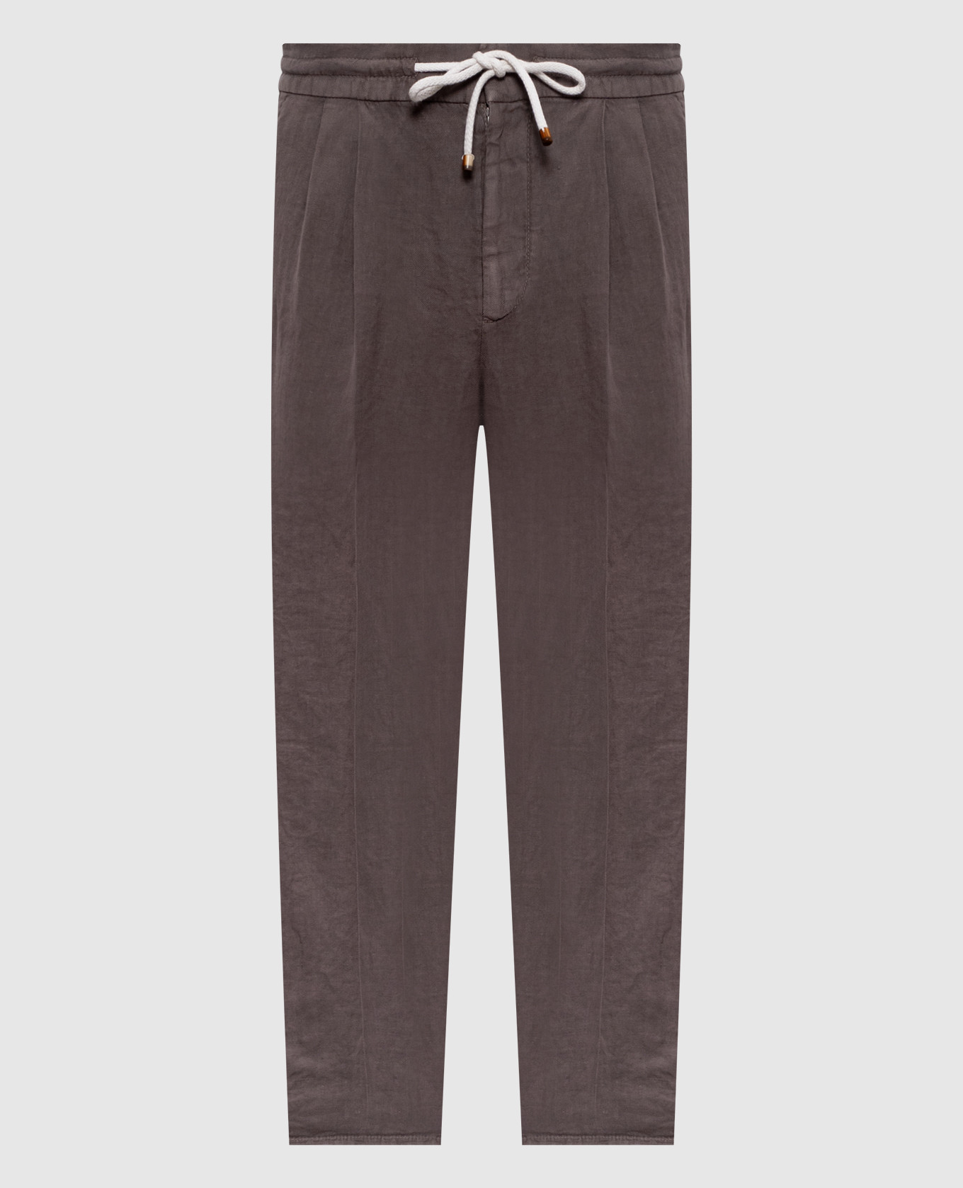 Brown linen pants