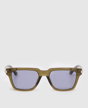 Alexander McQueen Icon Square sunglasses in khaki 841552J0749