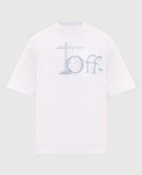 Off-White Shared white T-shirt with print 44MAA120F26J00N