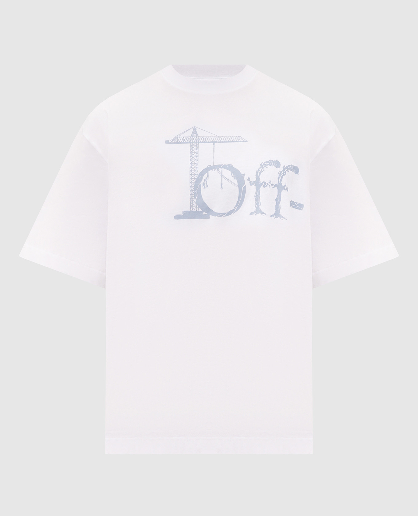 Shared white T-shirt with print