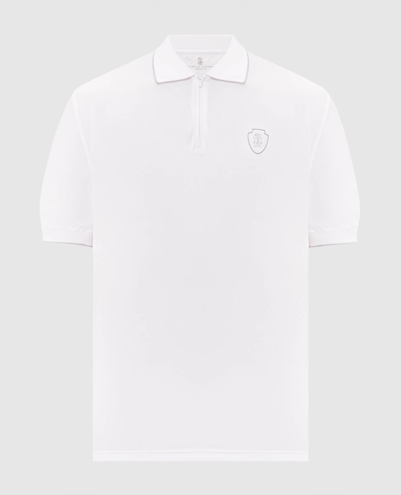 White shorts with logo print