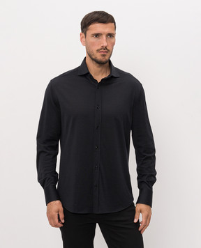 Brunello Cucinelli Black shirt with silk MH8366686