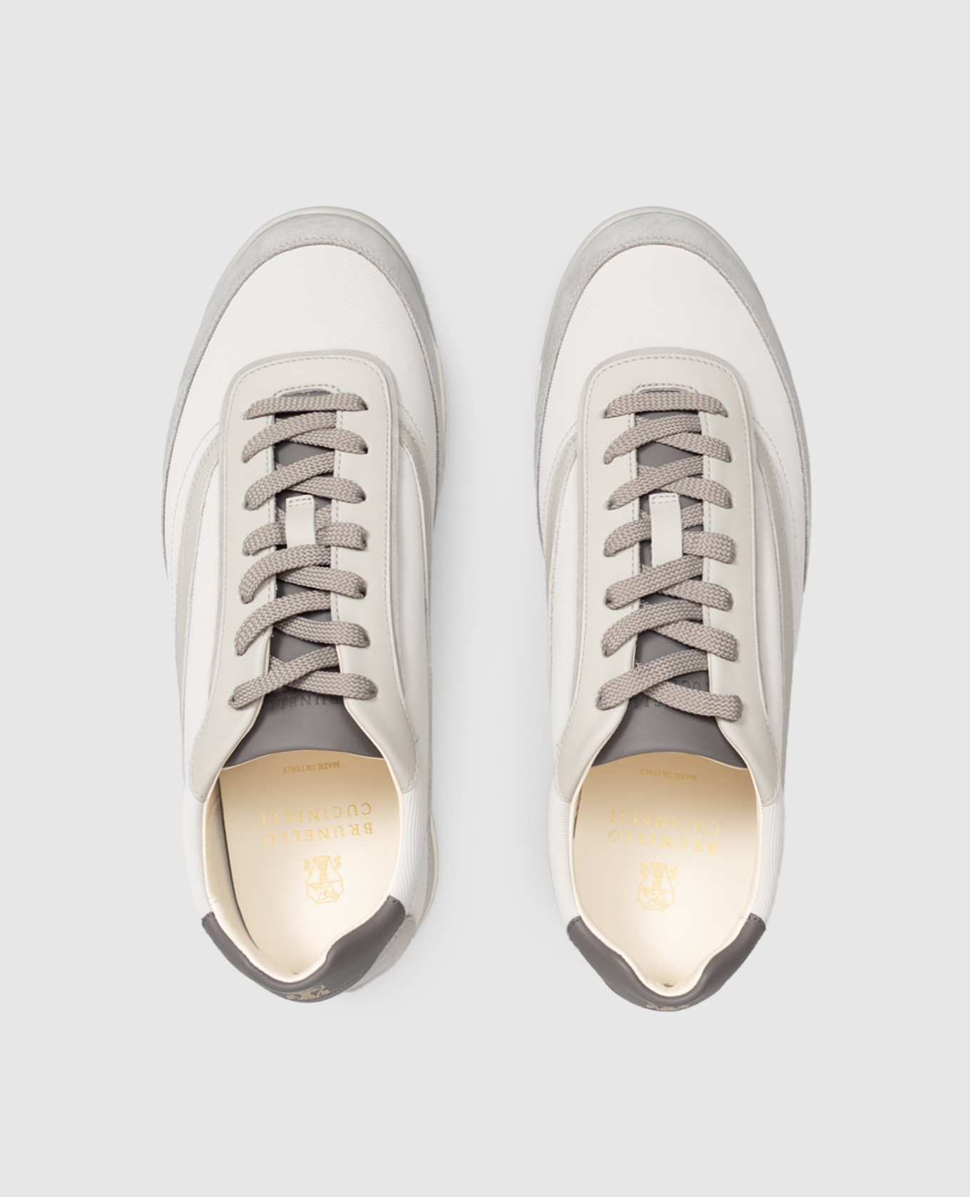 Gray combination sneakers Brunello Cucinelli 4
