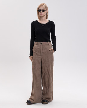 Masnada Black sweater with wool 81A02