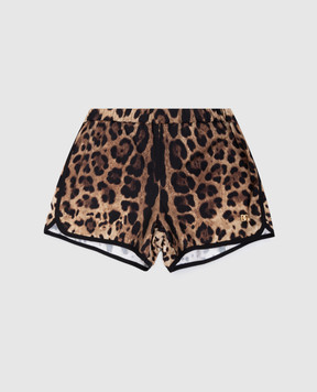 Dolce&Gabbana Children's brown printed shorts L5J845ONO11812+