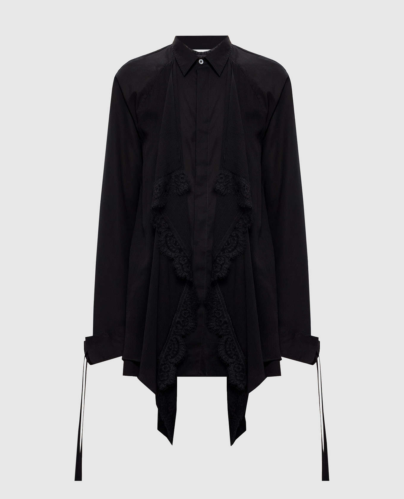 Black Sini blouse with silk Ann Demeulemeester