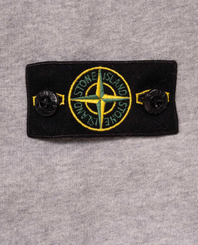 Stone Island Children's gray sweatshirt with logo patch L2S166100002S0M201012