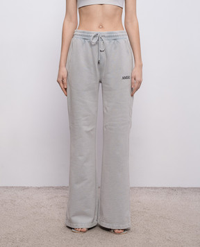 AMIRI Grey sweatpants with logo embroidery AWBMPA1028
