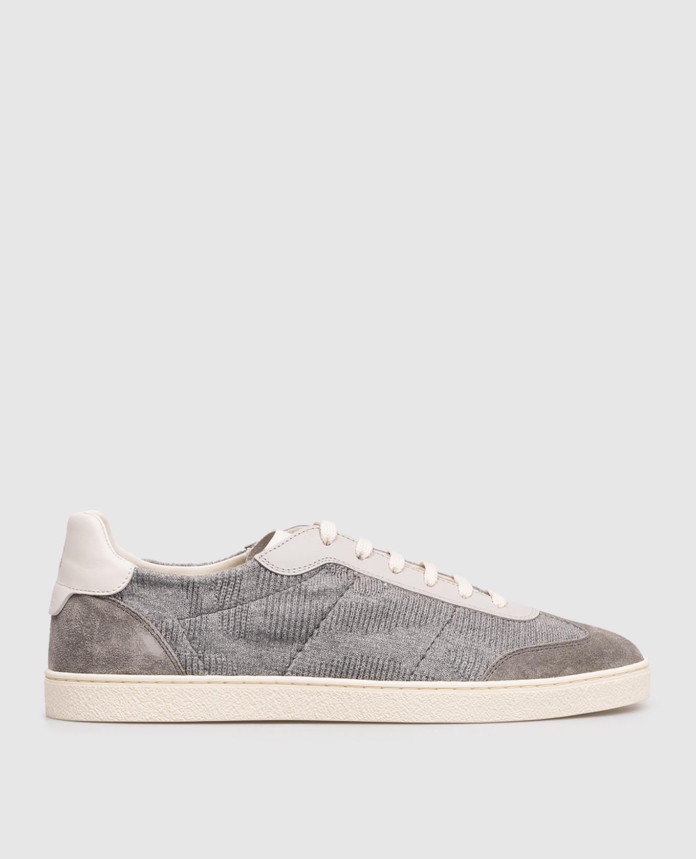 Gray combination sneakers