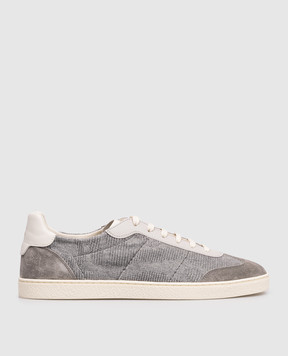Brunello Cucinelli Gray combination sneakers MZUTSGJ344