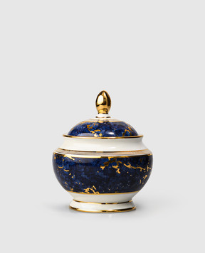 Stefano Ricci Blue porcelain sugar bowl with lid OCZ001LAPIS2