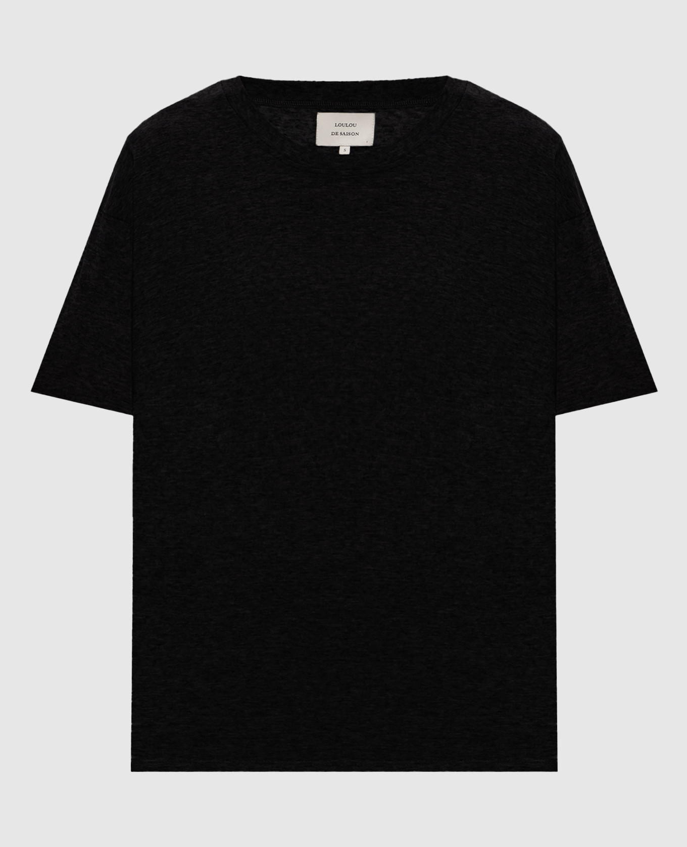 Black Ezra T-shirt with wool