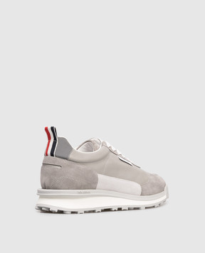 Thom Browne Grey combination sneakers with logo MFD271B05584
