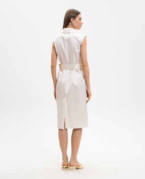 Ballantyne Ivory dress with silk BLD266UCS99