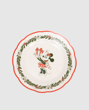 Disney Minnie Mouse White Ceramic Dinner Plate DN25337