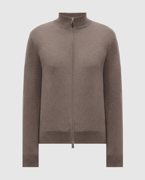 Cashmere&Whiskey Brown cashmere cardigan MU867A1312525R