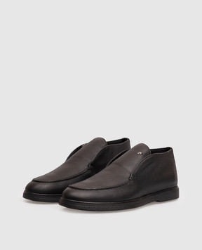 Stefano Ricci Black leather deserts UC62G4211MR