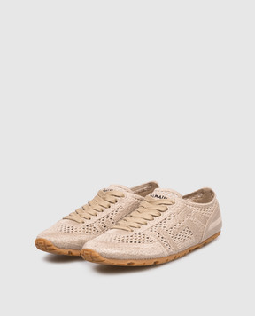 Balmain Beige Racer sneakers GN0VI770TCHR