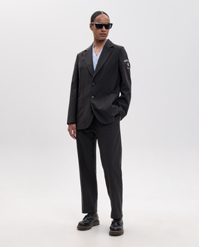 Maison Margiela MM6 Black jacket with wool S52BN0159M36006