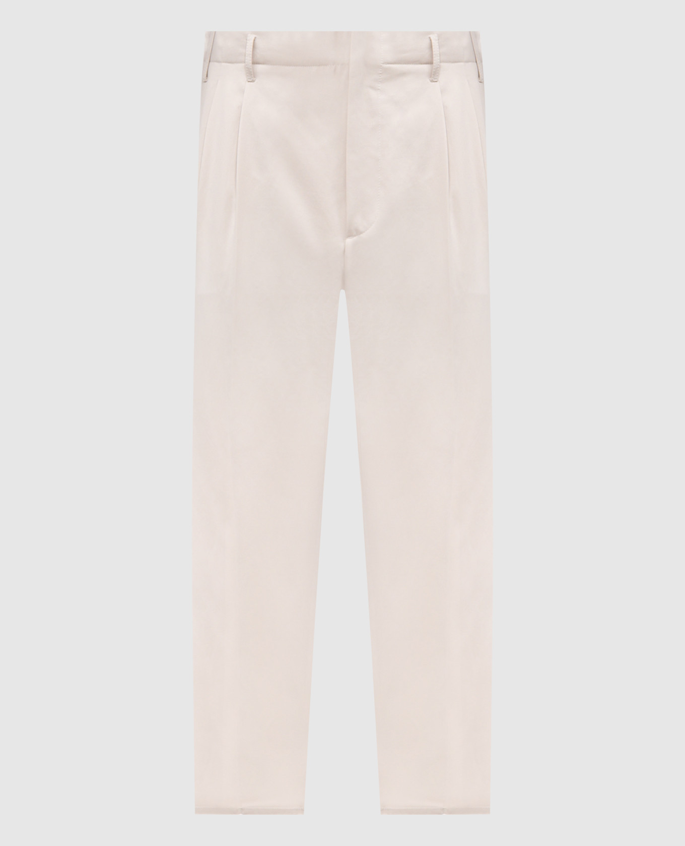 Beige cotton pants Brunello Cucinelli