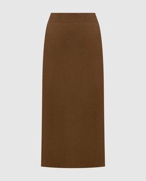 Max Mara Brown SONNI wool skirt MMLSONNI