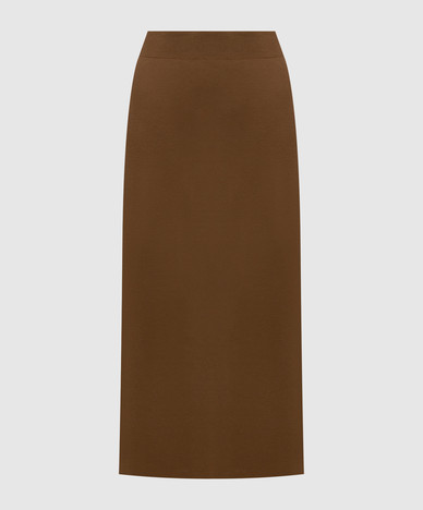 Brown SONNI wool skirt