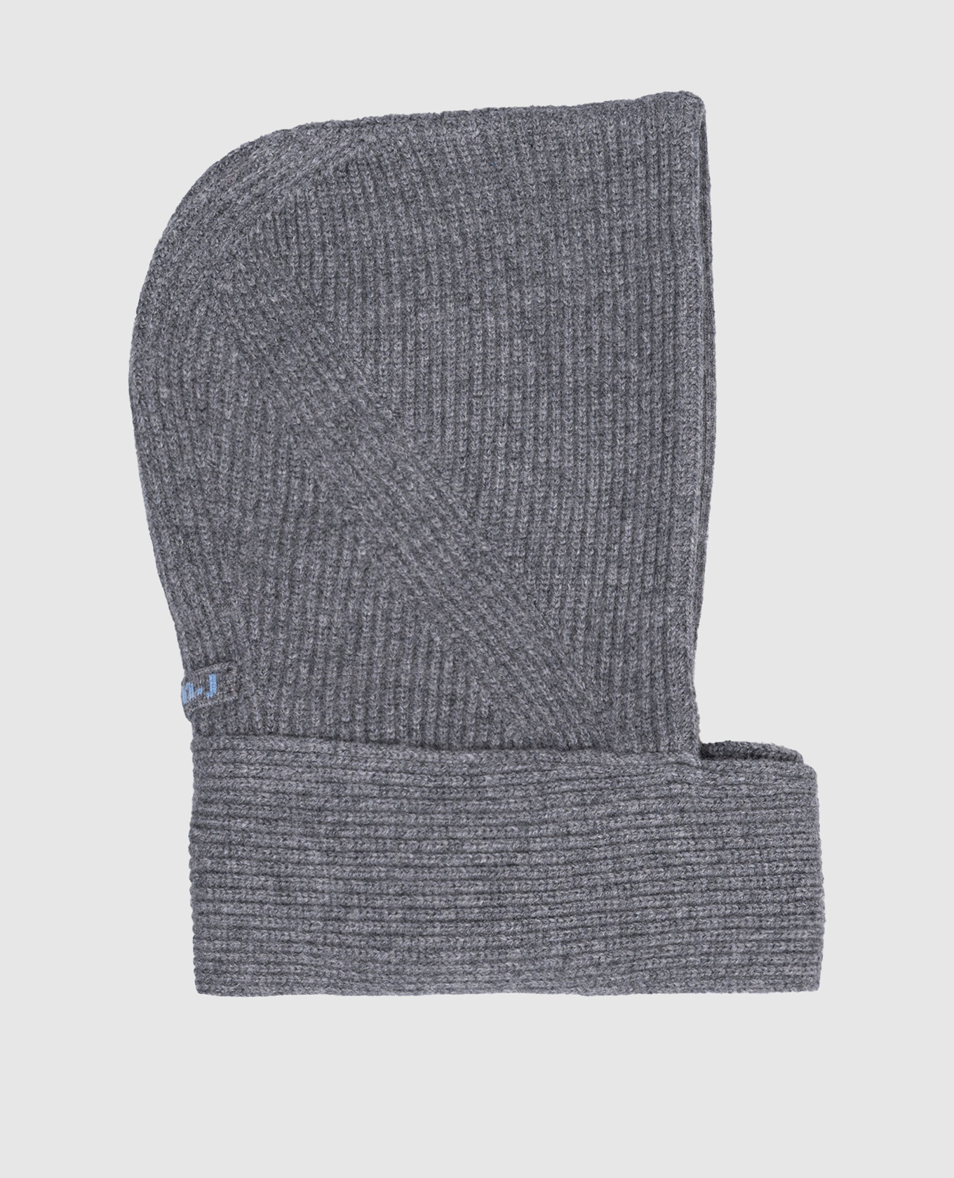 

Grey wool and cashmere hoodie with logo Juun.j