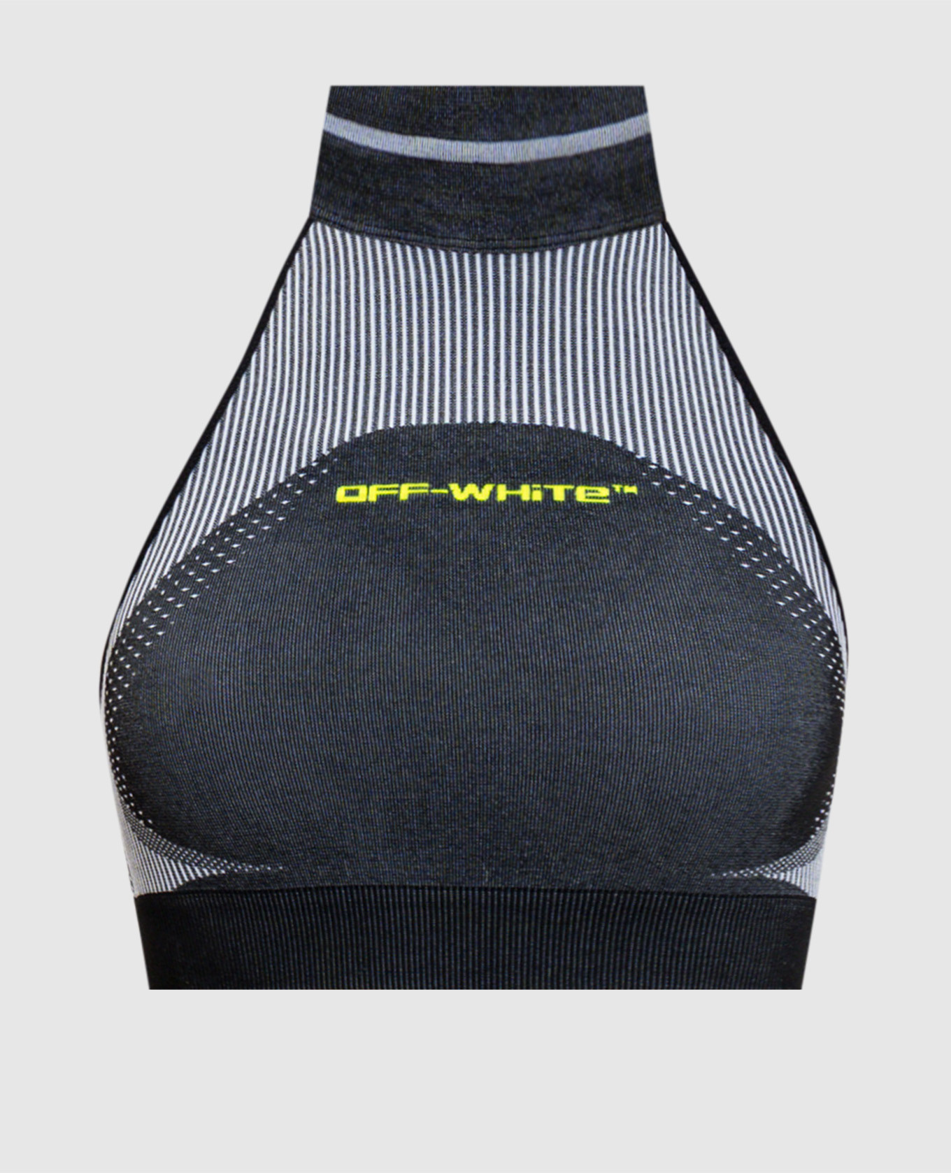

Black Race Arrow Top with Logo Pattern Off-White