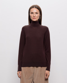 Peserico Burgundy wool golf S99505F14K09770