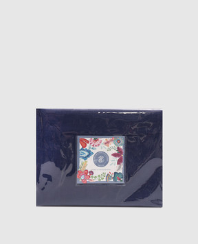 TESSITURA TOSCANA TELERIE Blue linen tablecloth and napkin set TIZIANO NT120024060037
