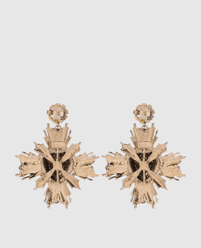 CelesteG Gold earrings with crystals 2227