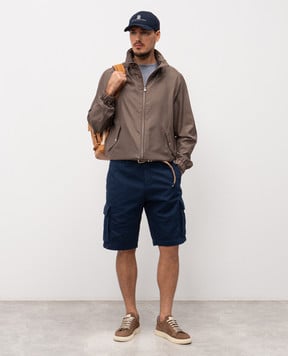 Brunello Cucinelli Blue linen t-shirt M2L00340