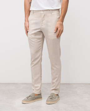 Marco Pescarolo Beige wool pants MANU5318