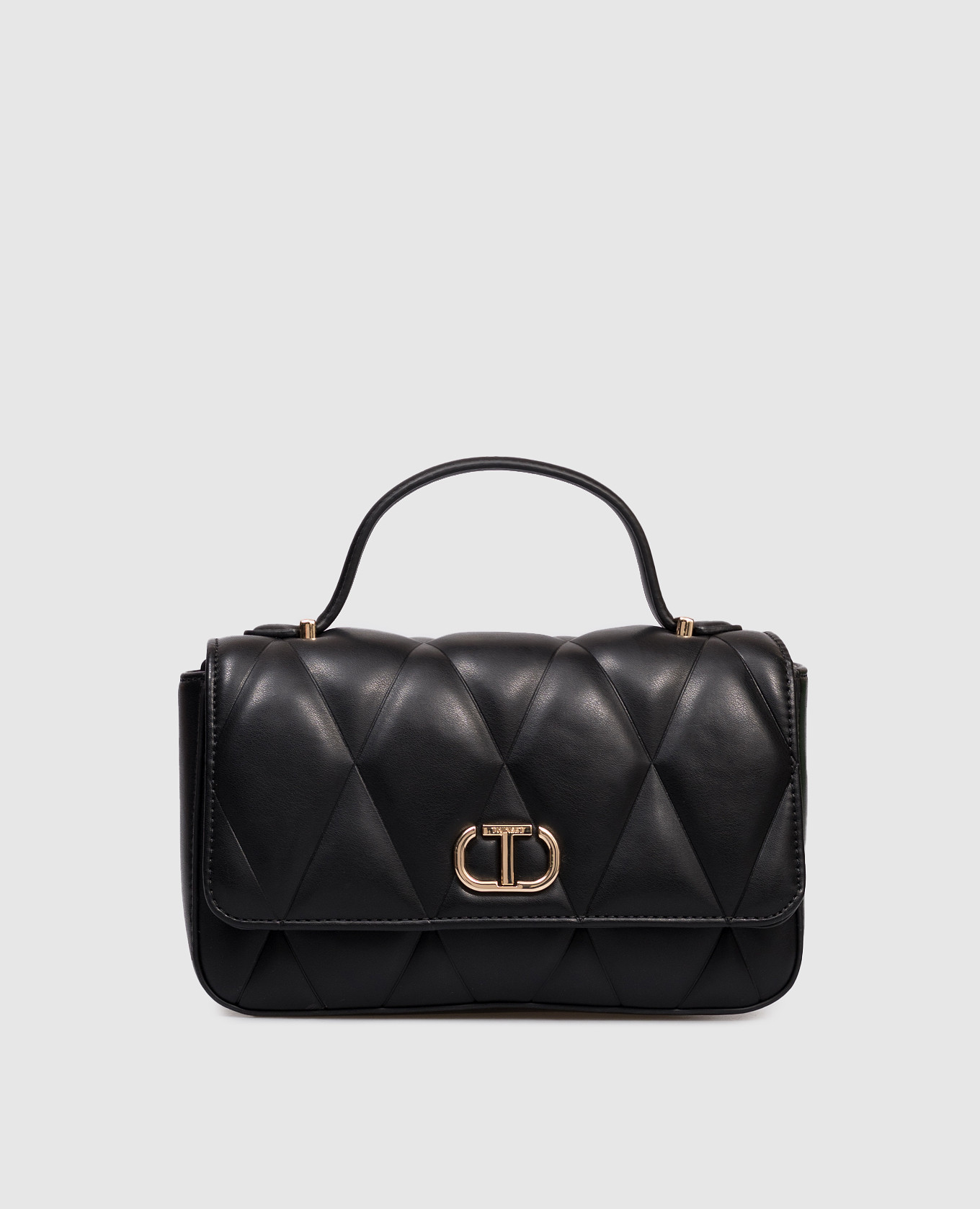 

Black crossbody bag with logo Twinset