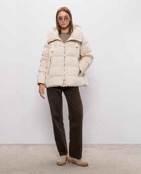 MooRER Beige down jacket GADIA GADIAOS