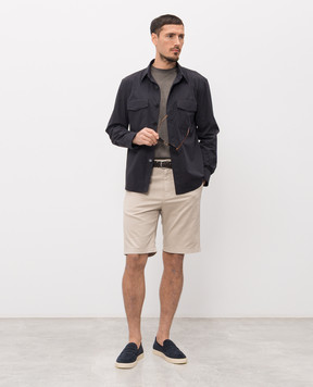 Canali Beige shorts with cotton PT01636D95609