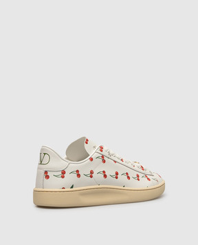 Valentino Royco white leather sneakers with print 8W2S0LX9DRJ