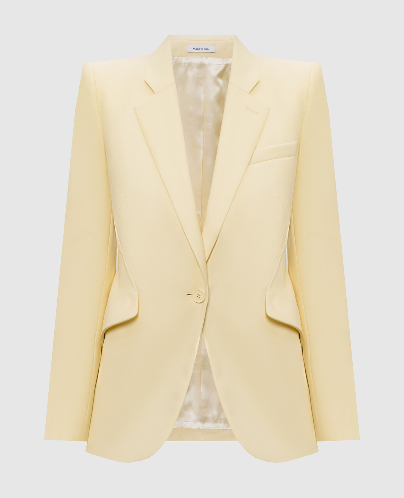 Yellow wool jacket