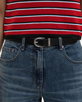 Juun.j Black leather belt JW618ZW055