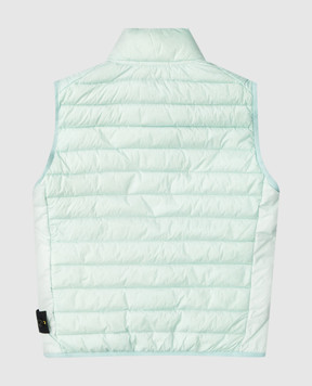 Stone Island Children's blue down vest with logo L1S16G100002S00241012