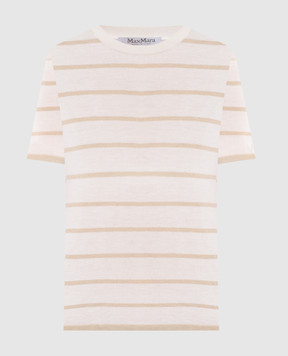 Max Mara FAVETTA ivory cashmere and silk top MXPFAVETTA