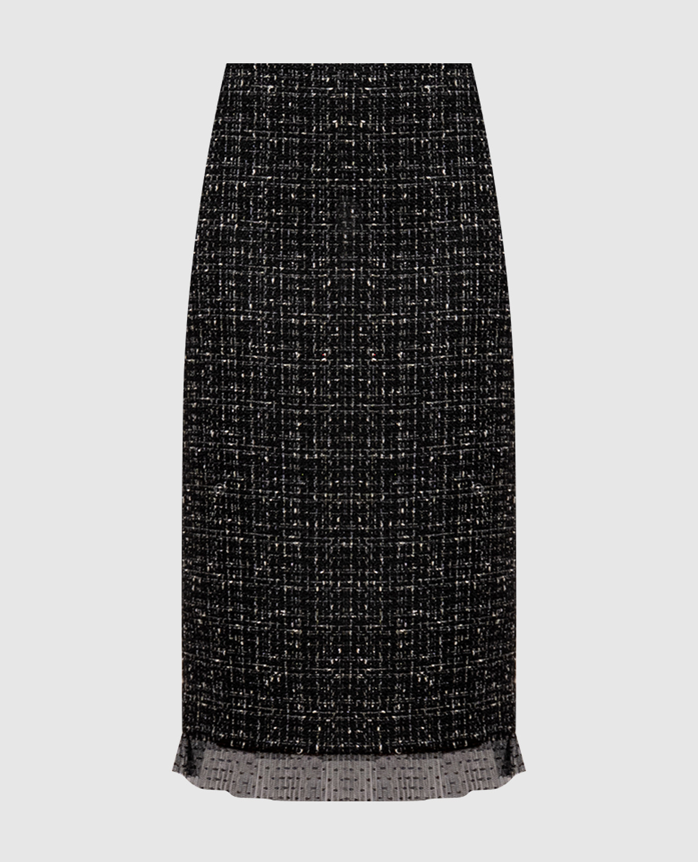 Black tweed pencil skirt Twinset