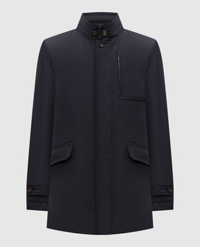 MooRER Blue down jacket IDEON IDEONSTP