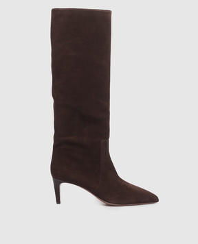 Paris Texas Brown Suede Stiletto Boots PX504XV003