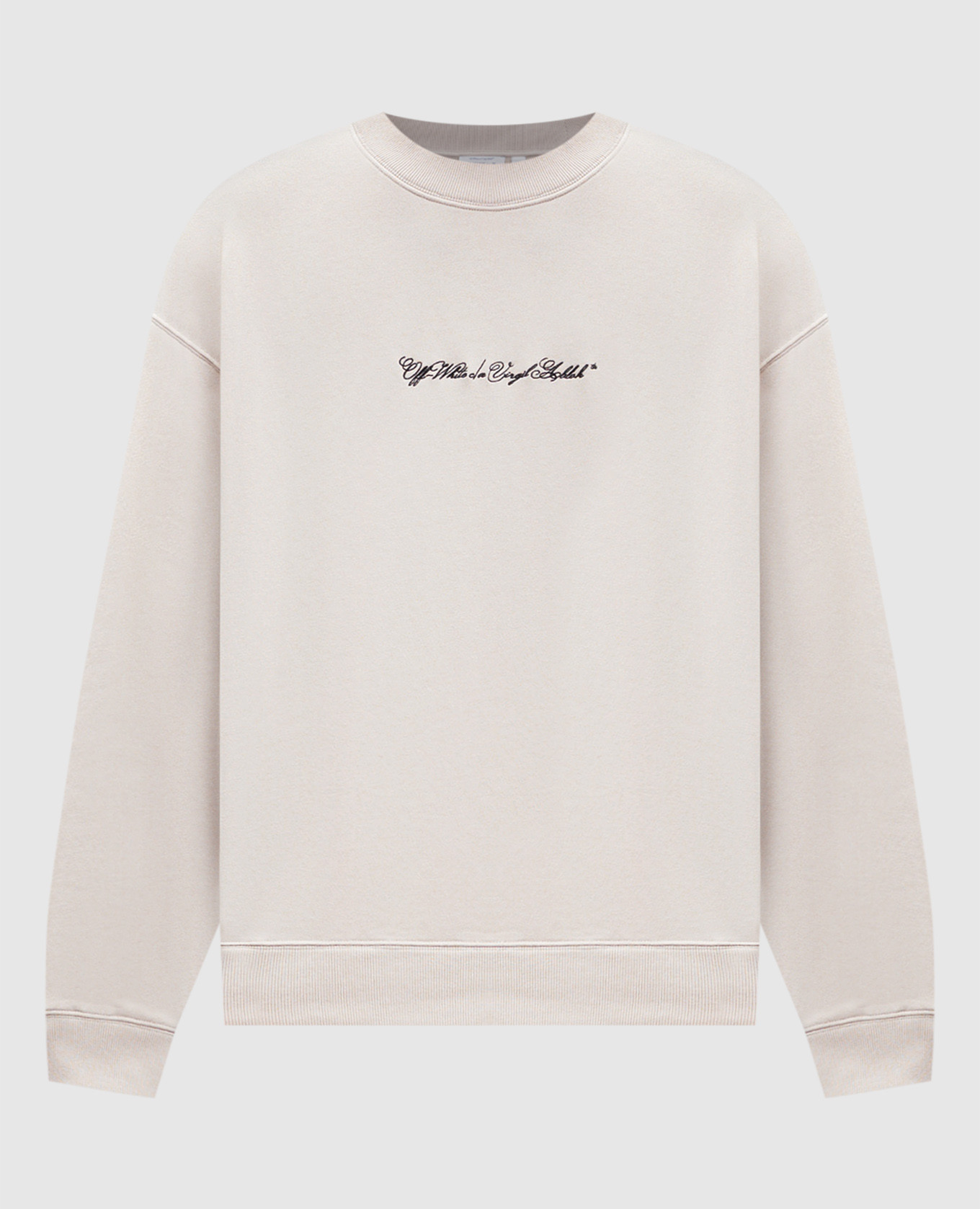 

Beige sweatshirt with Script Arrow embroidery Off-White